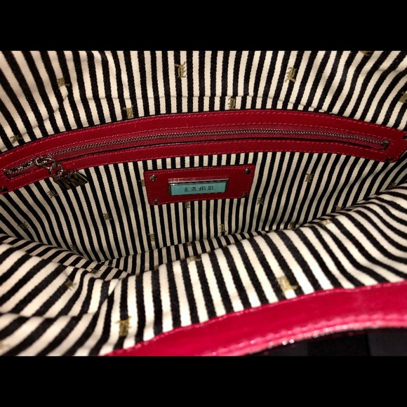 EUC L.A.M.B by Gewn Stefani red leather clutch. - Picture 10 of 13